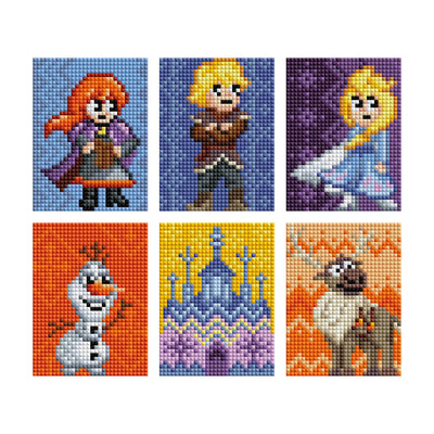 Diamond Painting Mini Dazzles™ - Frozen 4" x 6" (10.2cm x 15.2cm) / Square With 38 Colors Including 1 AB and 37 Fairy Dust Diamonds / 7,200