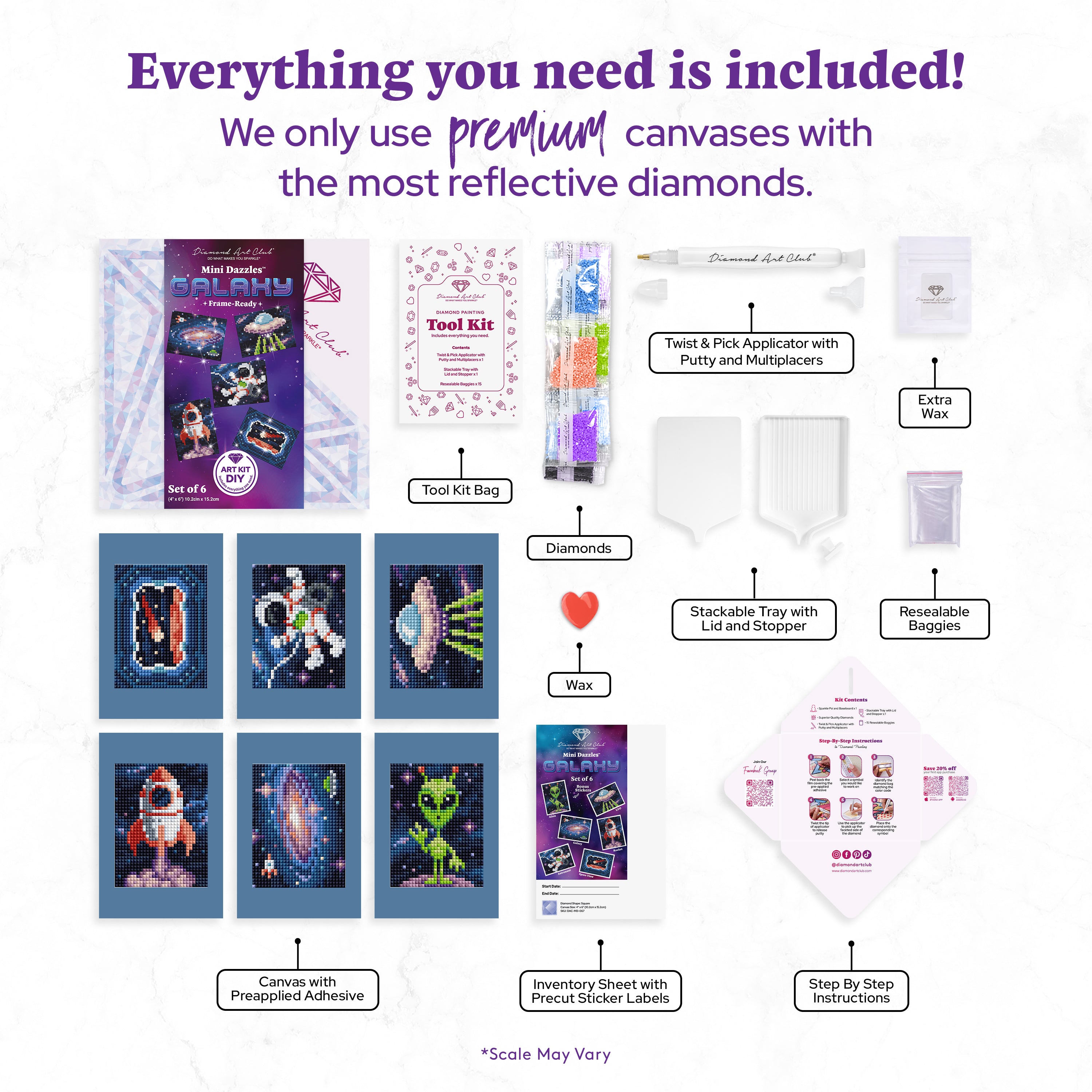 Mini Dazzles™ - Galaxy – Diamond Art Club