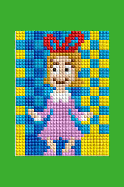 Diamond Painting Mini Dazzles™ - Grinch 4" x 6" (10.2cm x 15.2cm) / Square With 16 Colors Including 3 ABs and 1 Electro Diamond and 12 Fairy Dust Diamonds / 5,771