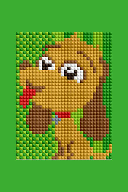 Diamond Painting Mini Dazzles™ - Grinch 4" x 6" (10.2cm x 15.2cm) / Square With 16 Colors Including 3 ABs and 1 Electro Diamond and 12 Fairy Dust Diamonds / 5,771