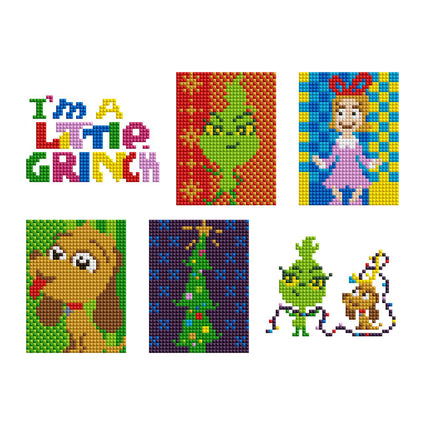 Diamond Painting Mini Dazzles™ - Grinch 4" x 6" (10.2cm x 15.2cm) / Square With 16 Colors Including 3 ABs and 1 Electro Diamond and 12 Fairy Dust Diamonds / 5,771