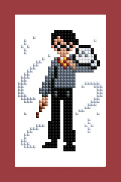 Diamond Painting Mini Dazzles™ - Harry Potter 4" x 6" (10.2cm x 15.2cm) / Square With 18 Colors Including 1 AB and 1 Iridescent Diamond and 1 Frosted Diamond and 15 Fairy Dust Diamonds / 3,244