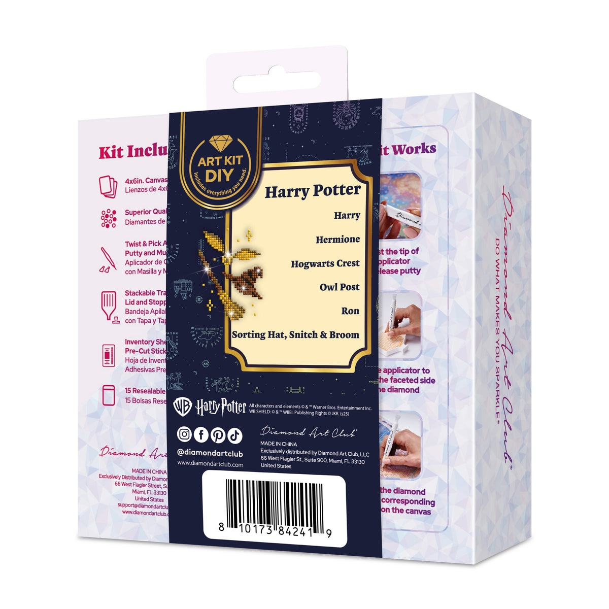 Diamond Painting Mini Dazzles™ - Harry Potter 4" x 6" (10.2cm x 15.2cm) / Square With 18 Colors Including 1 AB and 1 Iridescent Diamond and 1 Frosted Diamond and 15 Fairy Dust Diamonds / 3,244