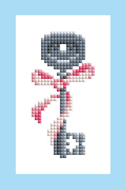 Diamond Painting Mini Dazzles™ - Keys 4" x 6" (10.2cm x 15.2cm) / Square With 21 Colors Including 2 ABs and 2 Electro Diamond and 17 Fairy Dust Diamonds / 2,641