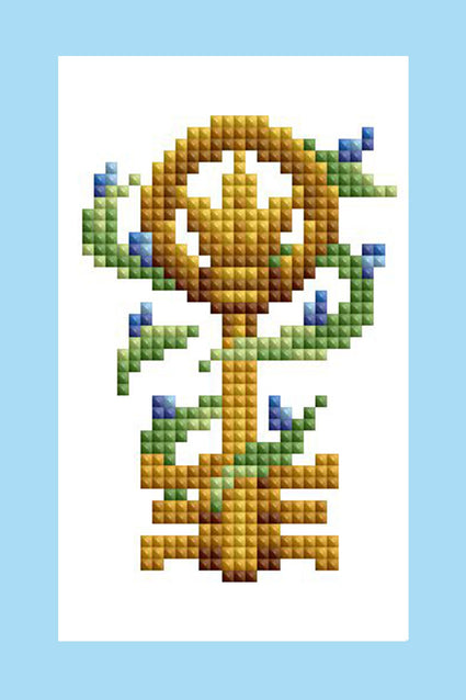 Diamond Painting Mini Dazzles™ - Keys 4" x 6" (10.2cm x 15.2cm) / Square With 21 Colors Including 2 ABs and 2 Electro Diamond and 17 Fairy Dust Diamonds / 2,641