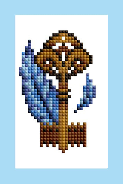 Diamond Painting Mini Dazzles™ - Keys 4" x 6" (10.2cm x 15.2cm) / Square With 21 Colors Including 2 ABs and 2 Electro Diamond and 17 Fairy Dust Diamonds / 2,641