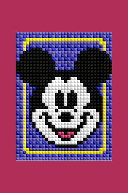 Diamond Painting Mini Dazzles™ - Mickey and Friends 4" x 6" (10.2cm x 15.2cm) / Square With 11 Colors Including 11 Fairy Dust Diamonds / 9,600