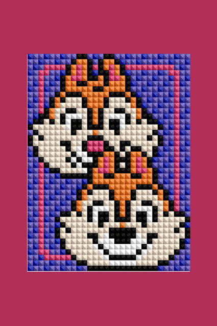 Diamond Painting Mini Dazzles™ - Mickey and Friends 4" x 6" (10.2cm x 15.2cm) / Square With 11 Colors Including 11 Fairy Dust Diamonds / 9,600