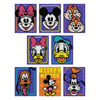 Diamond Painting Mini Dazzles™ - Mickey and Friends 4" x 6" (10.2cm x 15.2cm) / Square With 11 Colors Including 11 Fairy Dust Diamonds / 9,600
