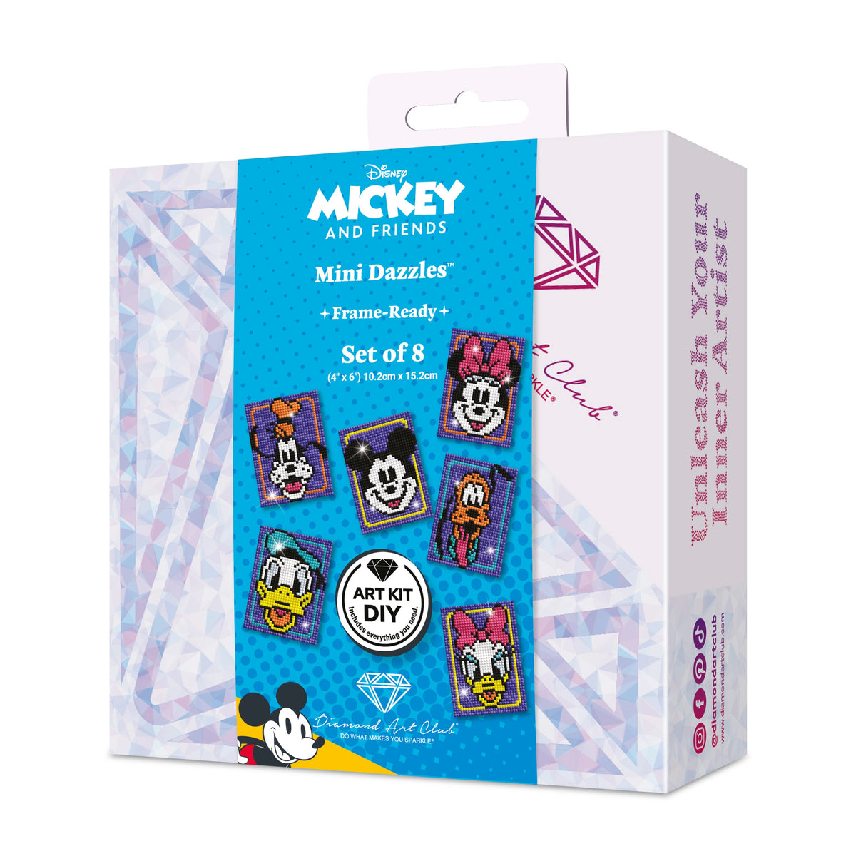 Diamond Painting Mini Dazzles™ - Mickey and Friends 4" x 6" (10.2cm x 15.2cm) / Square With 11 Colors Including 11 Fairy Dust Diamonds / 9,600