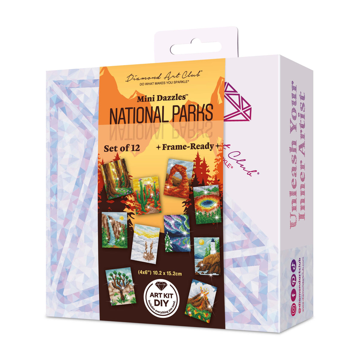 Diamond Painting Mini Dazzles™ - National Parks 4" x 6" (10.2cm x 15.2cm) / Square With 40 Colors Including 2 ABs and 1 Iridescent Diamond and 37 Fairy Dust Diamonds / 14,400