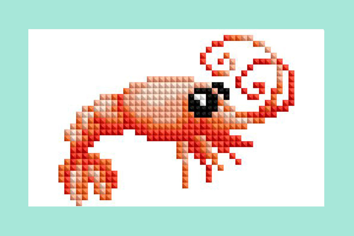 Diamond Painting Mini Dazzles™ - Sea Creatures 4" x 6" (10.2cm x 15.2cm) / Square With 18 Colors Including 18 Fairy Dust Diamonds / 3,650