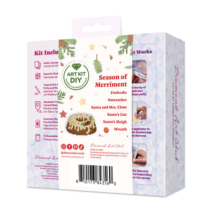 Diamond Painting Mini Dazzles™ - Season of Merriment 4" x 6" (10.2cm x 15.2cm) / Square With 20 Colors Including 2 ABs and 18 Fairy Dust Diamonds / 4,553