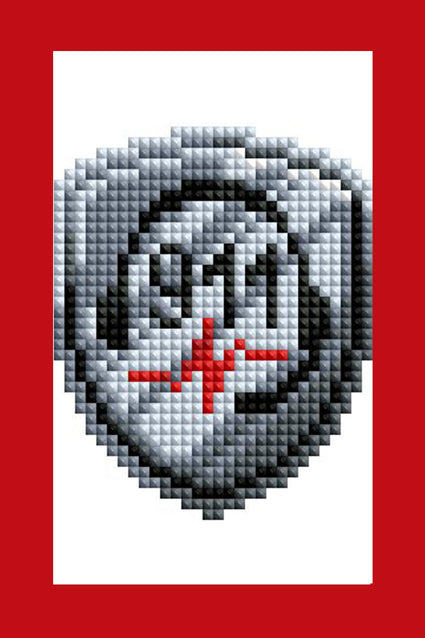 Diamond Painting Mini Dazzles™ - Service Badges 4" x 6" (10.2cm x 15.2cm) / Square With 18 Colors Including 2 ABs and 2 Electro Diamond and 14 Fairy Dust Diamonds / 4,409