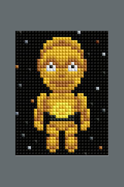 Diamond Painting Mini Dazzles™ - Star Wars 4" x 6" (10.2cm x 15.2cm) / Square With / 0