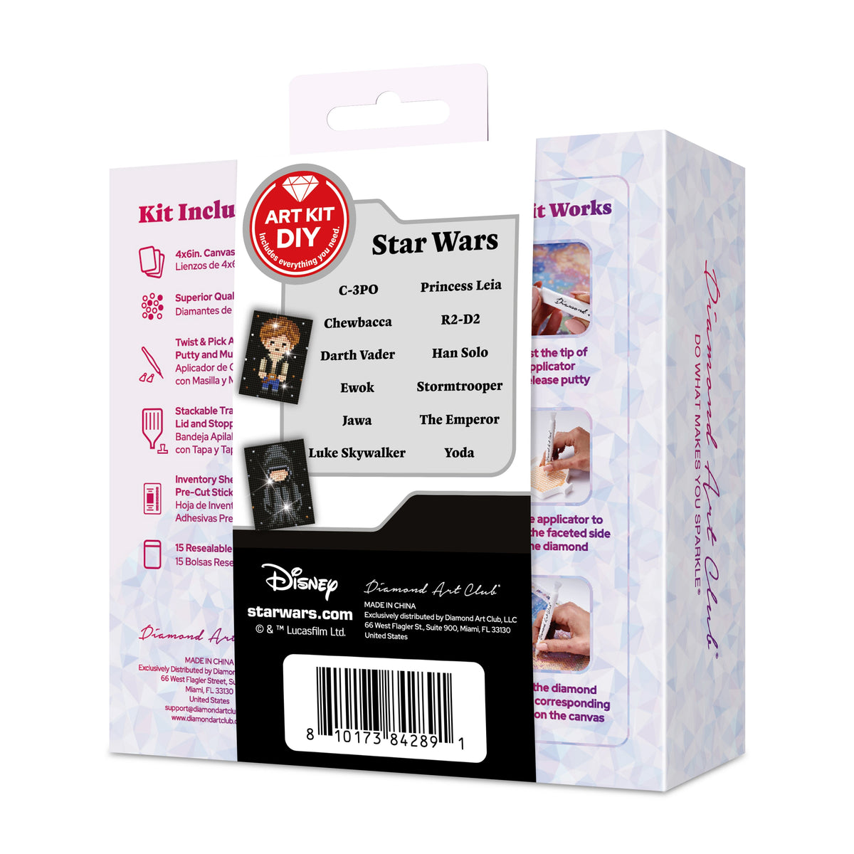 Diamond Painting Mini Dazzles™ - Star Wars 4" x 6" (10.2cm x 15.2cm) / Square With 29 Colors including 3 ABs and 26 Fairy Dust Diamonds / 14,400