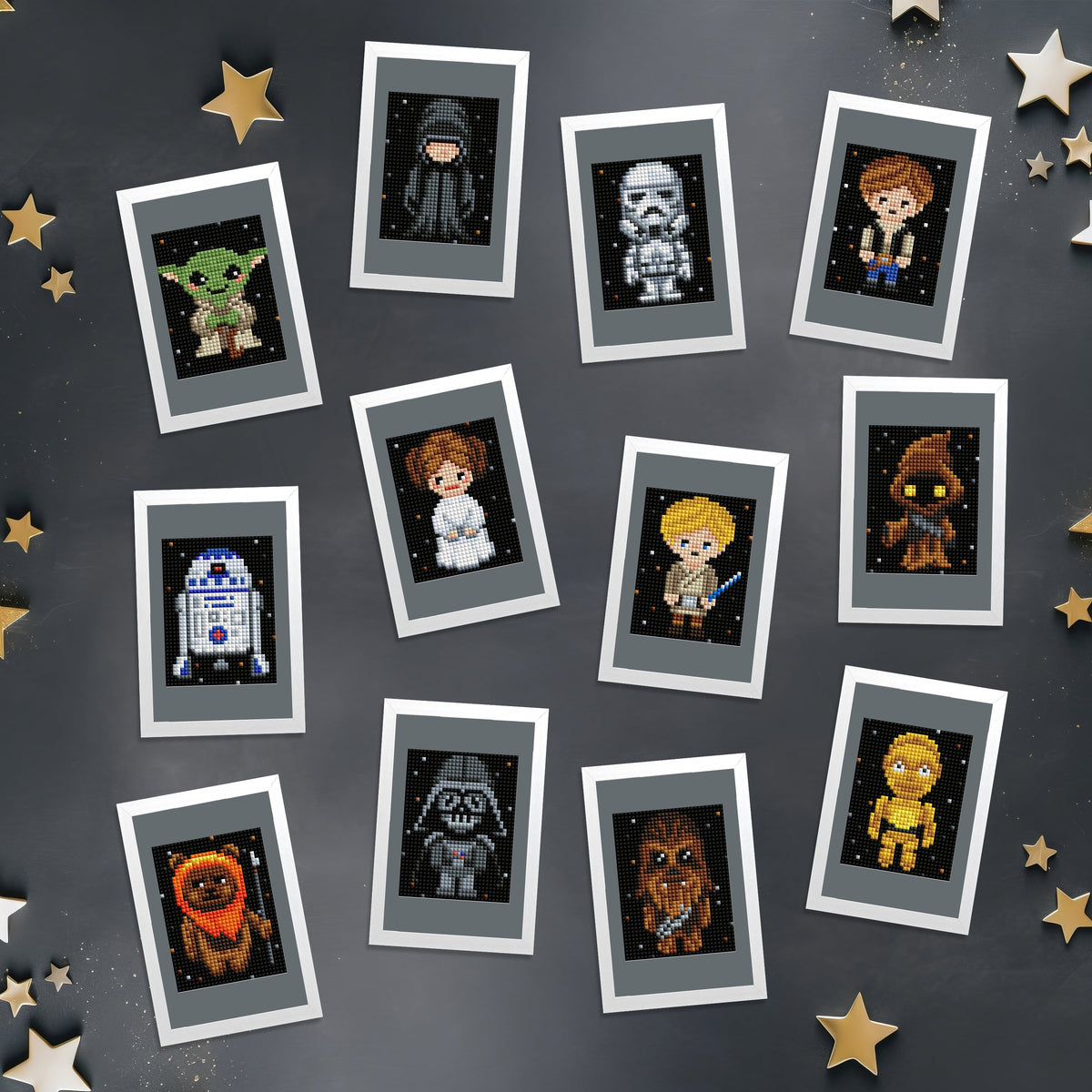 Diamond Painting Mini Dazzles™ - Star Wars 4" x 6" (10.2cm x 15.2cm) / Square With 29 Colors including 3 ABs and 26 Fairy Dust Diamonds / 14,400