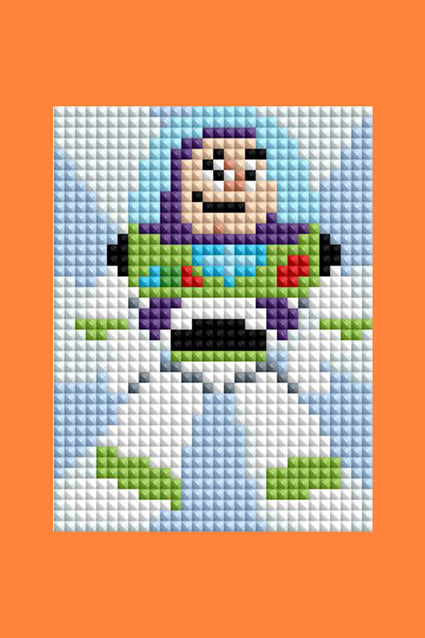 Diamond Painting Mini Dazzles™ - Toy Story 4" x 6" (10.2cm x 15.2cm) / Square With 29 Colors Including 3 ABs and 1 Iridescent Diamond and 25 Fairy Dust Diamonds / 9,600
