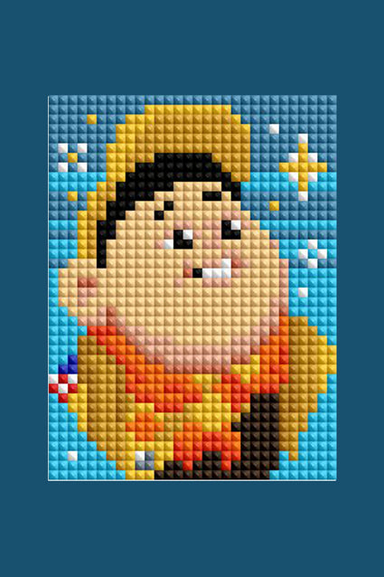 Diamond Painting Mini Dazzles™ - UP 4" x 6" (10.2cm x 15.2cm) / Square With 29 Colors Including 1 AB and 28 Fairy Dust Diamonds / 12,000