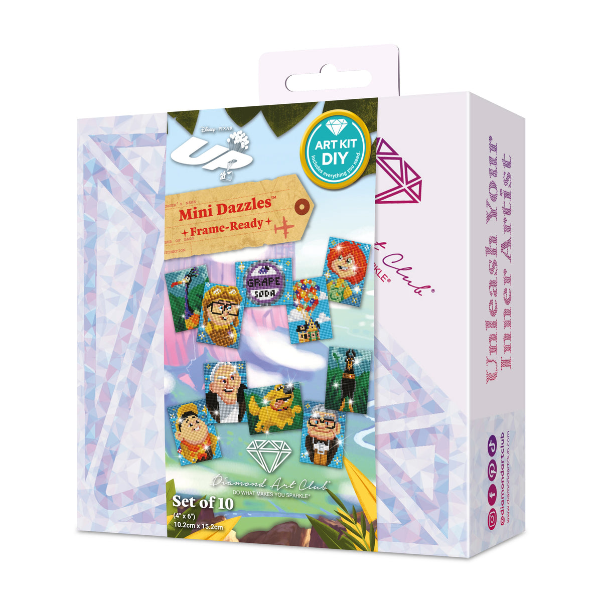 Diamond Painting Mini Dazzles™ - UP 4" x 6" (10.2cm x 15.2cm) / Square With 29 Colors Including 1 AB and 28 Fairy Dust Diamonds / 12,000