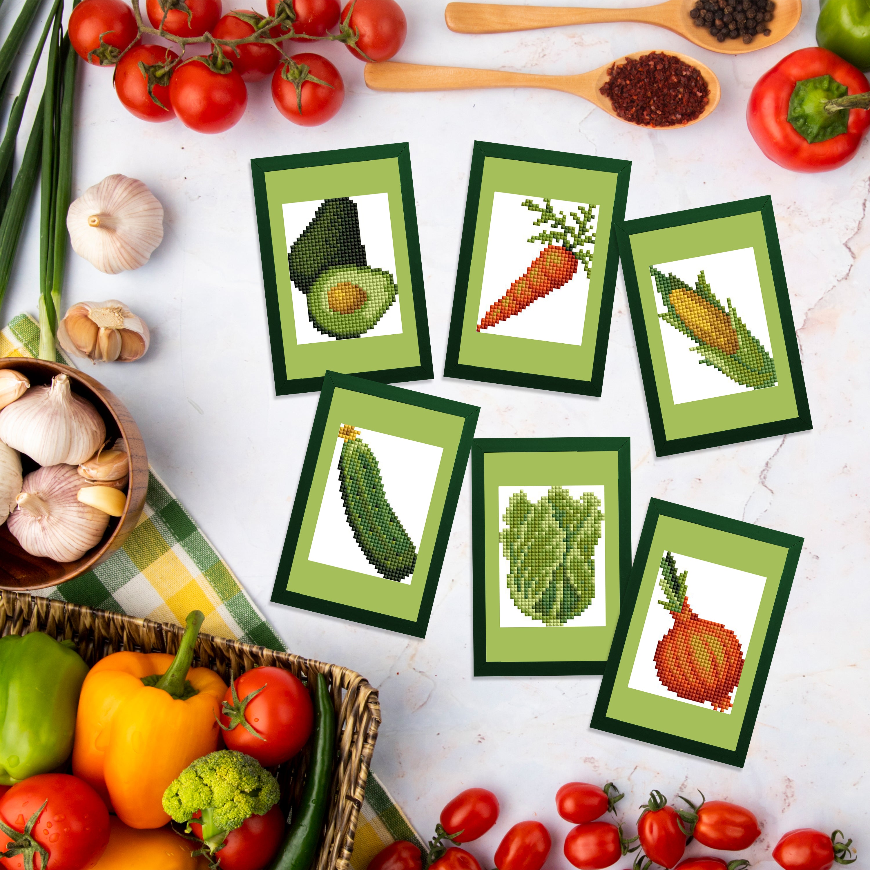 ダイヤモンドビーズアート VEGITABLE/ベジタブル Mini Dazzles™ - Veggies – Diamond Art Club