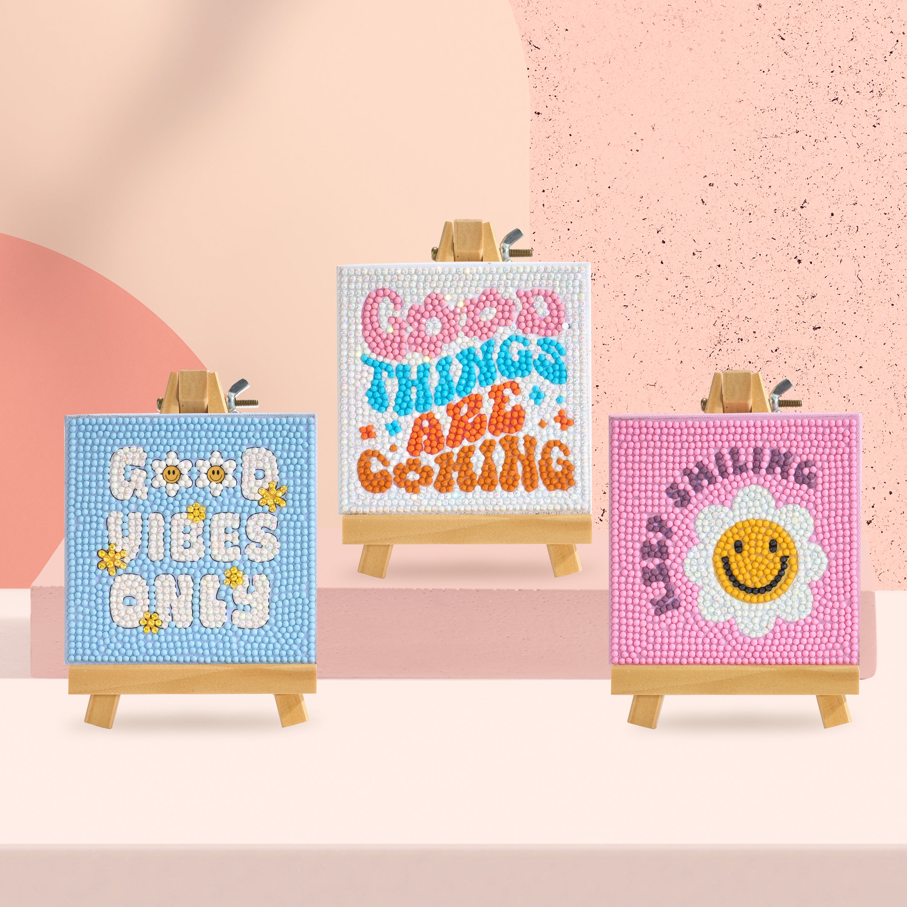 Mini Easels - Keep Smiling – Diamond Art Club