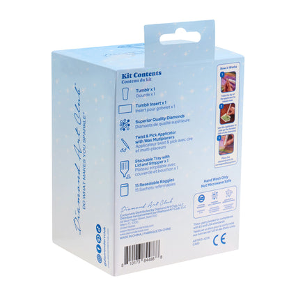 Diamond Painting Mini Tumblr - Holly Jolly 5.3" x 3.1" (13.4cm x 8cm) / Round with 14 Colors including 3 ABs and 3 Fairy Dust Diamonds / 595