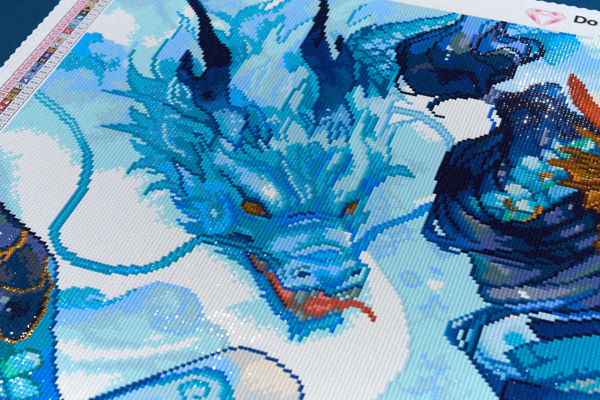 Diamond Painting Mizuchira 33" x 22" (83.6cm x 55.8cm) / Square with 64 Colors including 1 AB and 1 Electro Diamond and 4 Fairy Dust Diamonds / 75,264