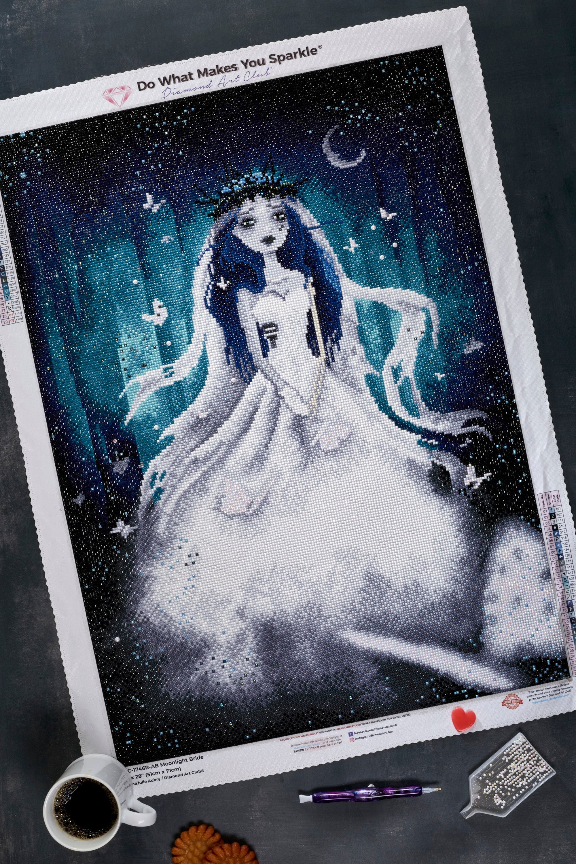 その他 Crystal Art Works Moonlight Moonlight – Diamond Art Club