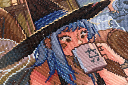 Diamond Painting Morning Coffee 22" x 28" (55.6cm x 70.7cm) / Round With 56 Colors Including 2 ABs and 3 Fairy Dust Diamonds / 51,914