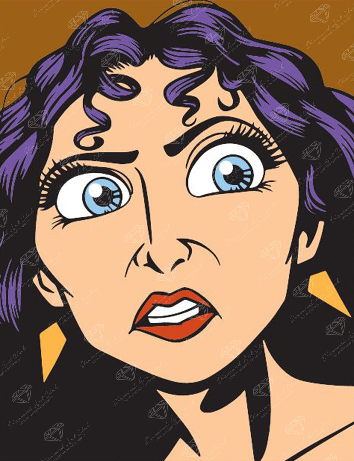 Diamond Painting Mother Gothel 13" x 17" (32.9cm x 42.8cm) / Square with 8 Colors including 1 Electro Diamond and 1 Fairy Dust Diamond / 22,704