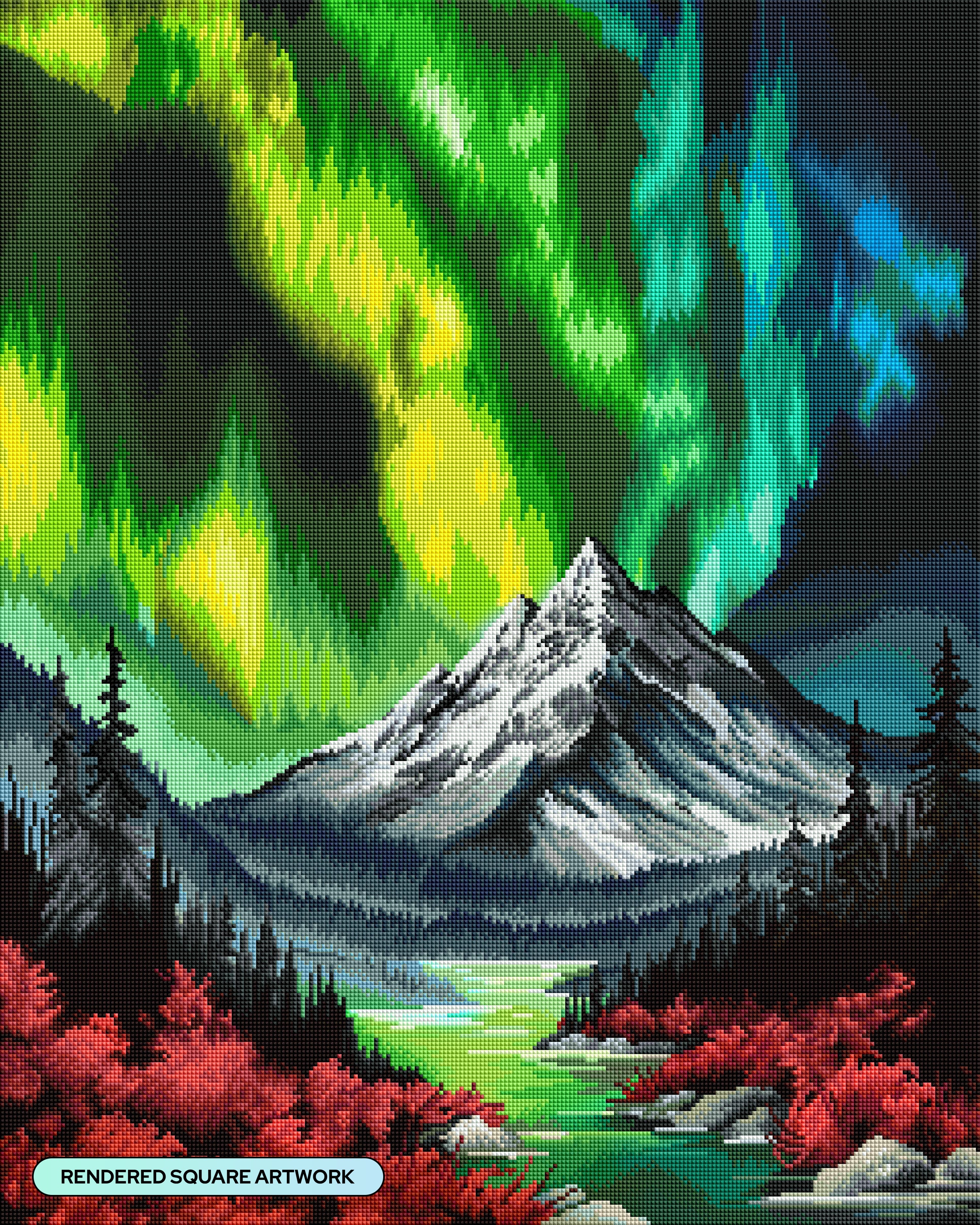 絵画 Mountain glow Mountain Glow – Diamond Art Club