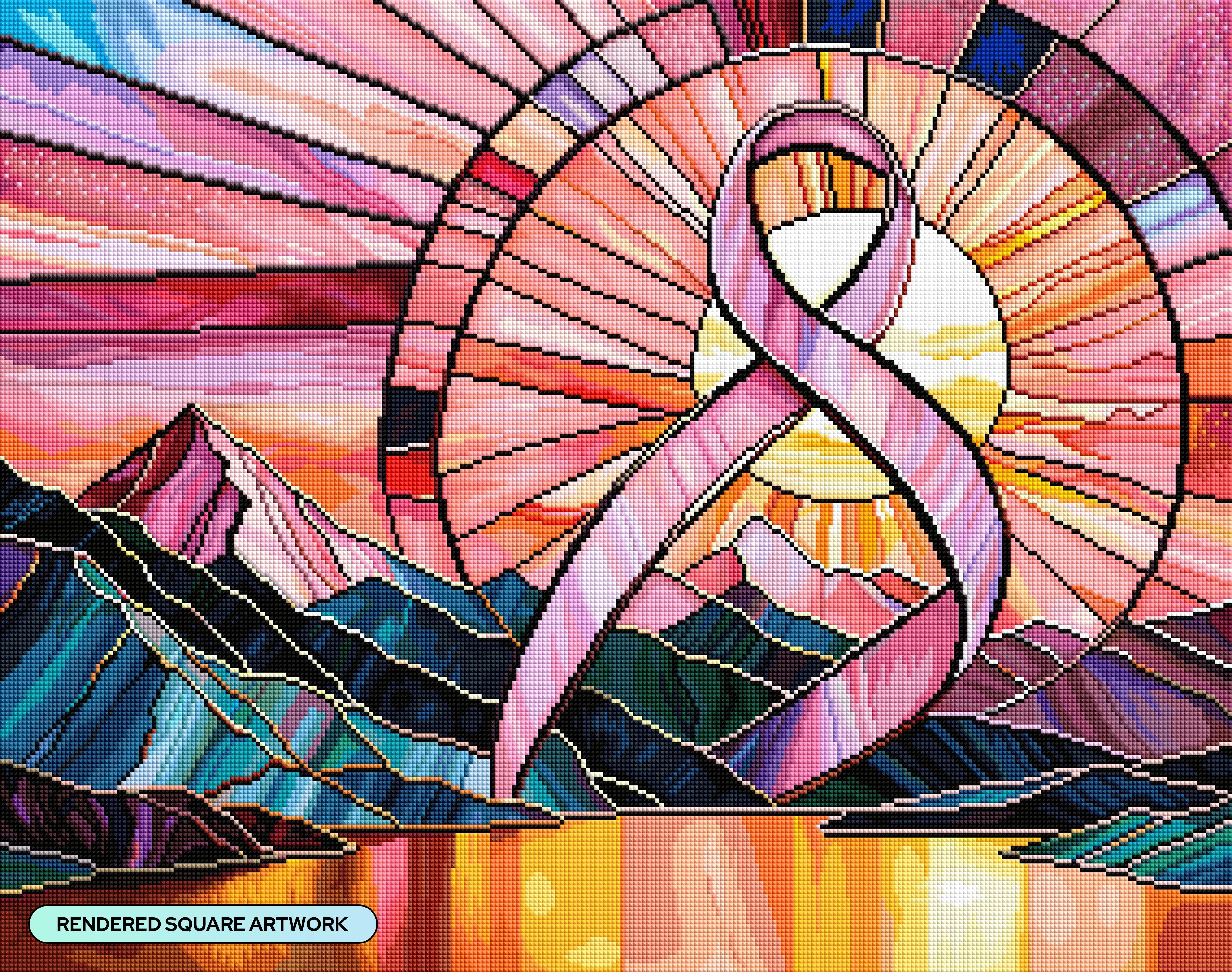 ダイヤモンドアートクラブ『Mountains of Strength』 Mountains of Strength Diamond Painting Kit – Diamond Art Club