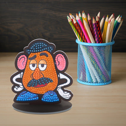 Diamond Painting Mr. Potato Head - Sparkle Pals™ 4" x 3.7" (10.3cm x 9.3cm) / Round with 6 Colors including 4 Fairy Dust Diamonds / 380