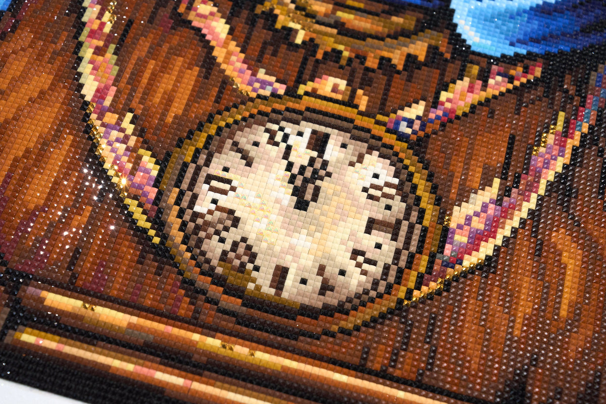 Diamond Painting Mrs. Steamfur 25.6" x 31.9" (65cm x 80.9cm) / Square with 76 Colors including 2 ABs and 1 Electro Diamond and 1 Fairy Dust Diamond / 84,825