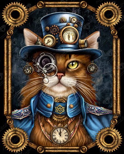 Diamond Painting Mrs. Steamfur 25.6" x 31.9" (65cm x 80.9cm) / Square with 76 Colors including 2 ABs and 1 Electro Diamond and 1 Fairy Dust Diamond / 84,825