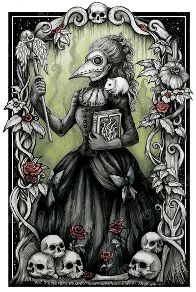 Diamond Painting Ms. Pestilence 25.6" x 38.2" (65cm x 96.8cm) / Square with 39 Colors including 1 AB and 3 Fairy Dust Diamonds / 101,529