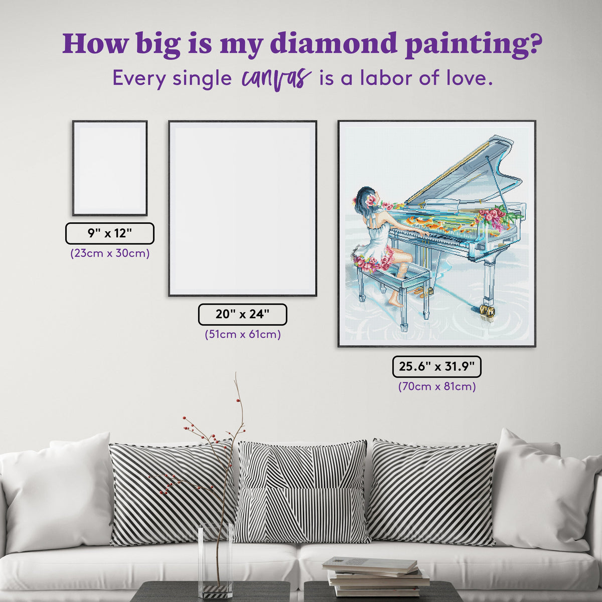 Diamond Painting My Inner Sanctuary 25.6" x 31.9" (70cm x 81cm) / Square with 59 Colors including 3 ABs and 3 Fairy Dust Diamonds / 91,325
