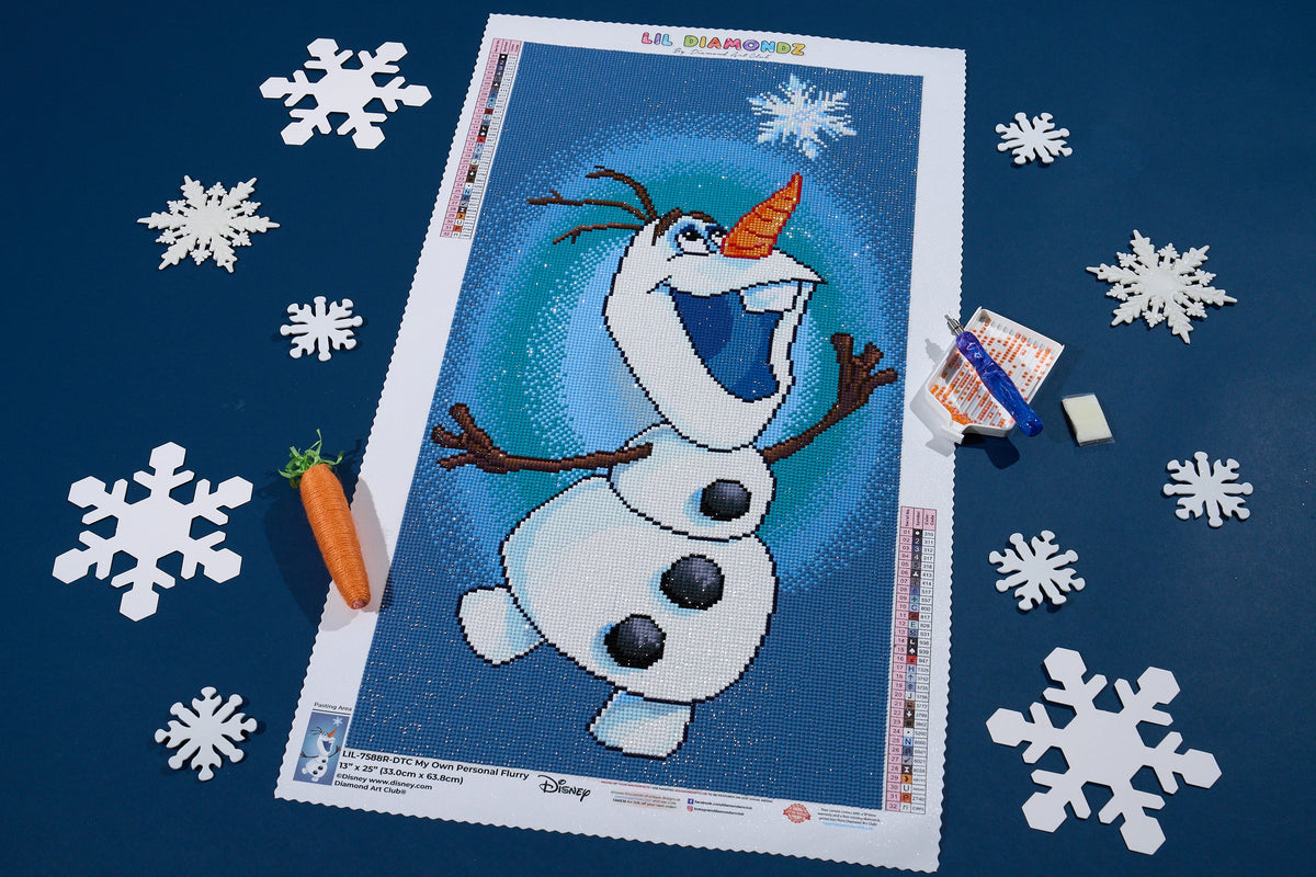 Diamond Painting My Own Personal Flurry 13" x 25" (33cm x 63.8cm) / Round with 32 Colors including 2 ABs and 2 Fairy Dust Diamonds / 27,840