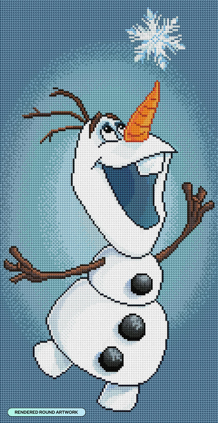 Diamond Painting My Own Personal Flurry 13" x 25" (33cm x 63.8cm) / Round with 32 Colors including 2 ABs and 2 Fairy Dust Diamonds / 27,840