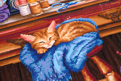 Diamond Painting My Sewing Room 36.6" x 27.6" (92.8cm x 69.9cm) / Square With 68 Colors Including 4 ABs and 3 Fairy Dust Diamonds / 104,813