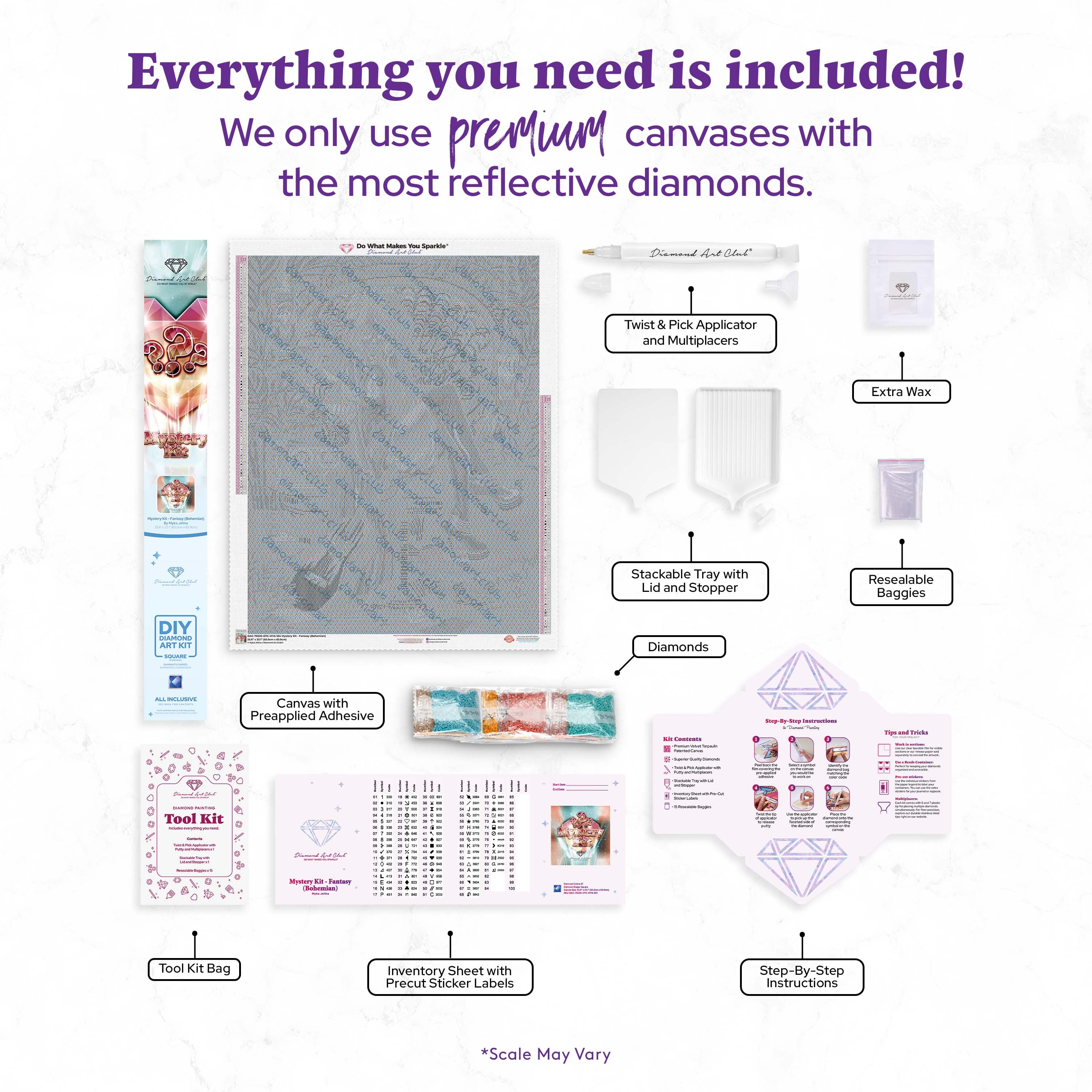 Mystery Kit #104 - Fantasy (Bohemian) – Diamond Art Club