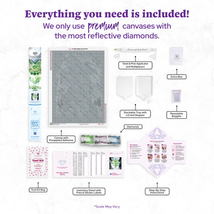 Diamond Painting Mystery Kit #114 - Christmas (Horror) 25.6" x 35.4" (65cm x 89.9cm) / Square with 36 Colors including 1 Glow-in-the-dark and 1 Iridescent Diamond and 3 Fairy Dust Diamonds / 94,221