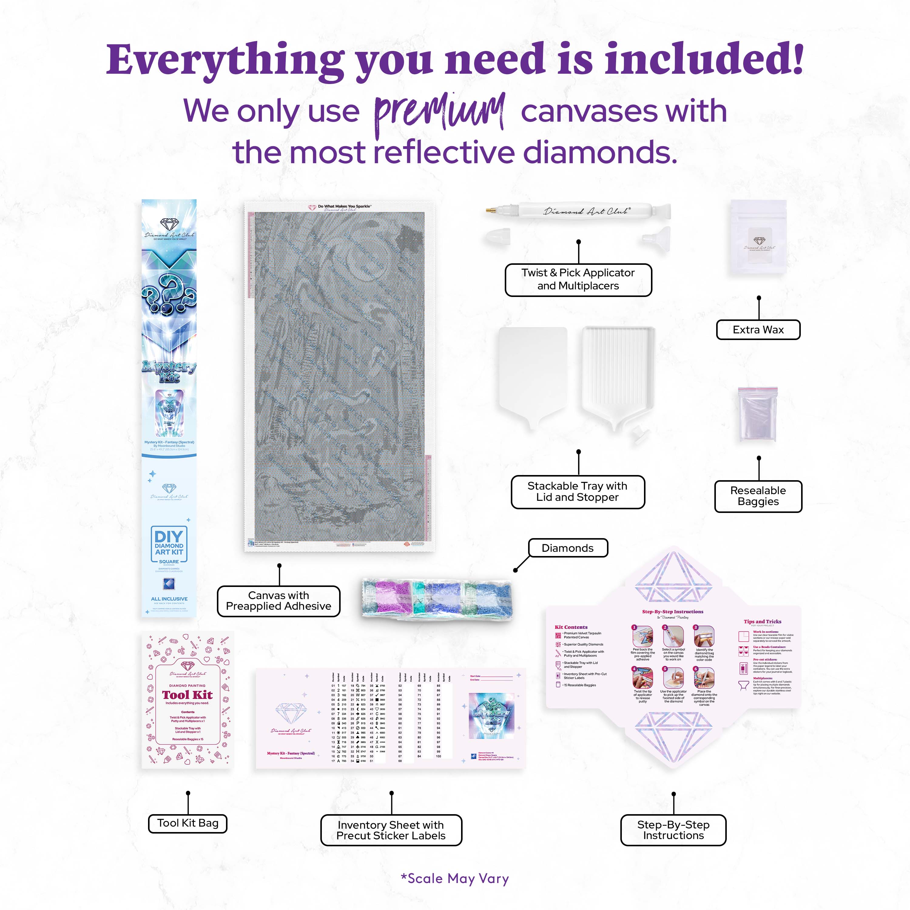 Mystery Kit #120 - Fantasy (Spectral) Diamond Painting Kit