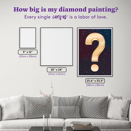 Diamond Painting Mystery Kit #36 - (Dark Fantasy) 23.6" x 33.5" (60cm x 85cm) / Square with 50 Colors including 3 ABs and 1 Iridescent Diamonds / 81,840