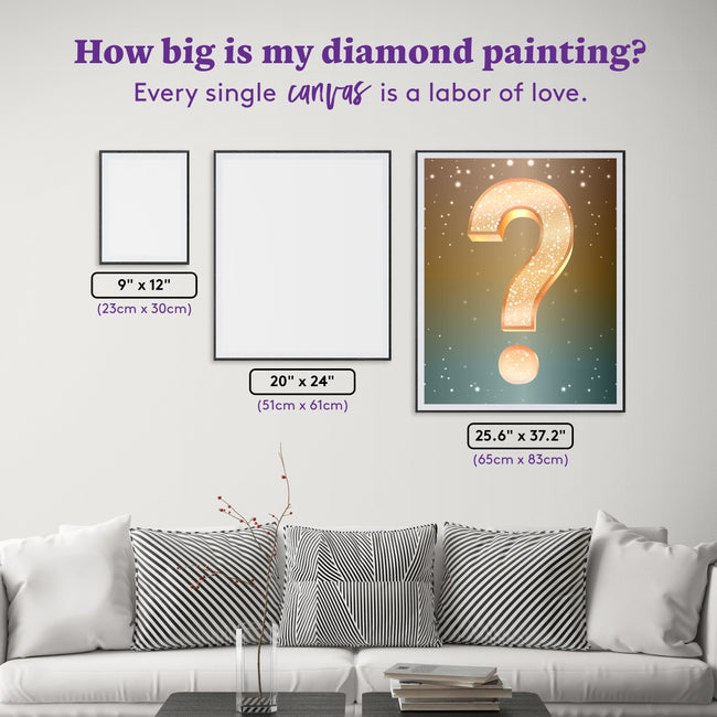 Diamond Painting Mystery Kit #48 - Fantasy (Magic) 25.6" x 32.7" (65cm x 83cm) / Square with 48 Colors including 5 ABs and 2 Fairy Dust Diamonds / 86,913
