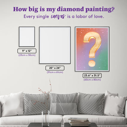 Diamond Painting Mystery Kit #57 - Nature (Ocean) 23.6" x 31.5" (60cm x 80cm) / Square with 66 Colors including 6 Fairy Dust Diamonds / 77,361