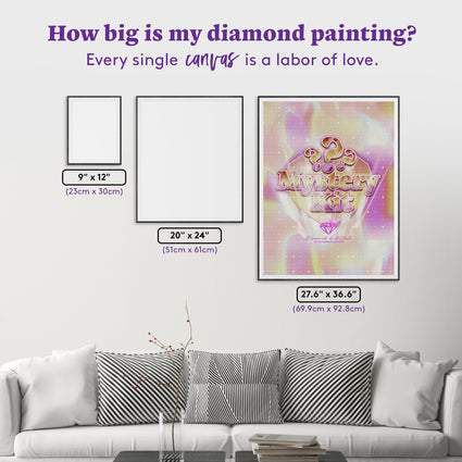 Diamond Painting Mystery Kit #62 - Fantasy (Whimsical) 27.6" x 36.6" (69.9cm x 92.8cm) / Square with 87 Colors including 3 ABs and 3 Fairy Dust Diamonds / 104,813