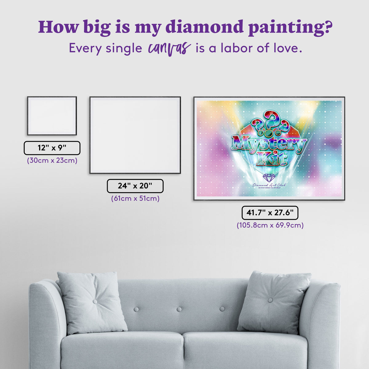 Diamond Painting Mystery Kit #71 - Landscape (Scrumptious Spring) 41.7" x 27.6" (105.8cm x 69.9cm) / Square with 70 Colors including 3 ABs and 6 Fairy Dust Diamonds / 119,425