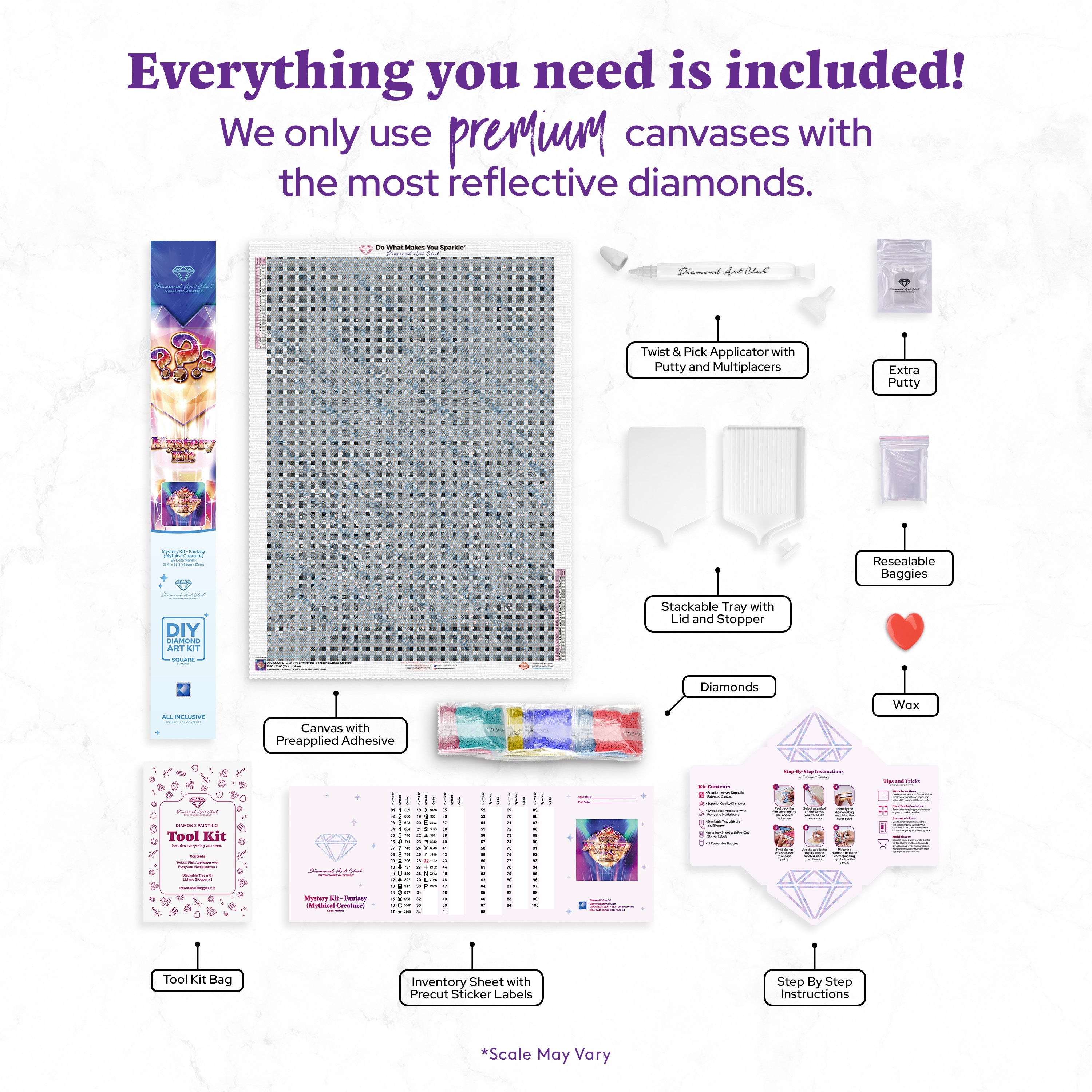 ダイヤモンドアートクラブ　Mystery Kit DACキット Mystery Kit #82 - Animals – Diamond Art Club